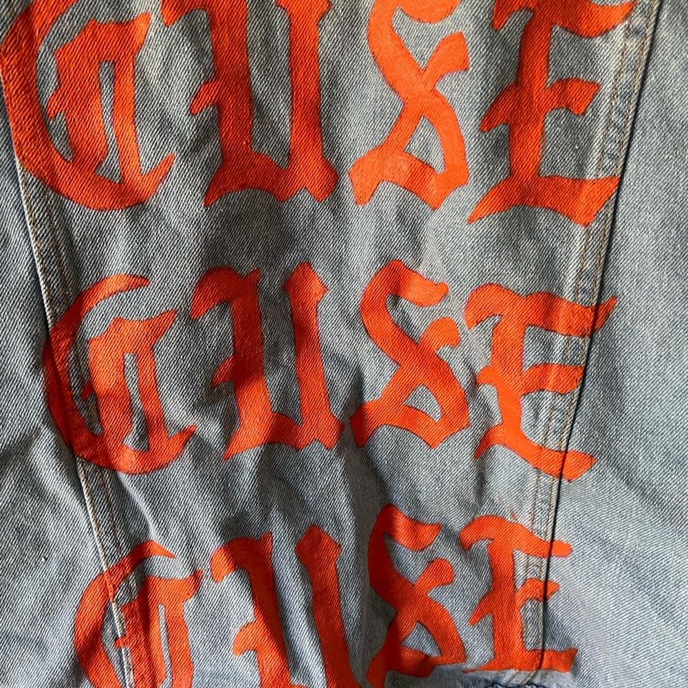 Syracuse Handpainted “Cuse” Denim Jacket - Picture 4 of 5